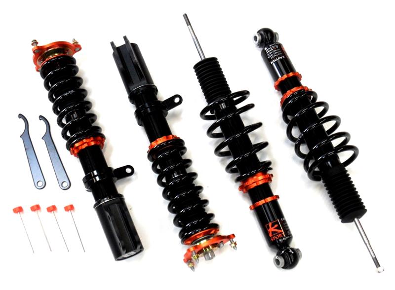 K-Sport Saab 9-5 (YS3E) Gewindefahrwerk Street mit Aluminium-Achsschenkel vorn (30mm breite Aufnahme)