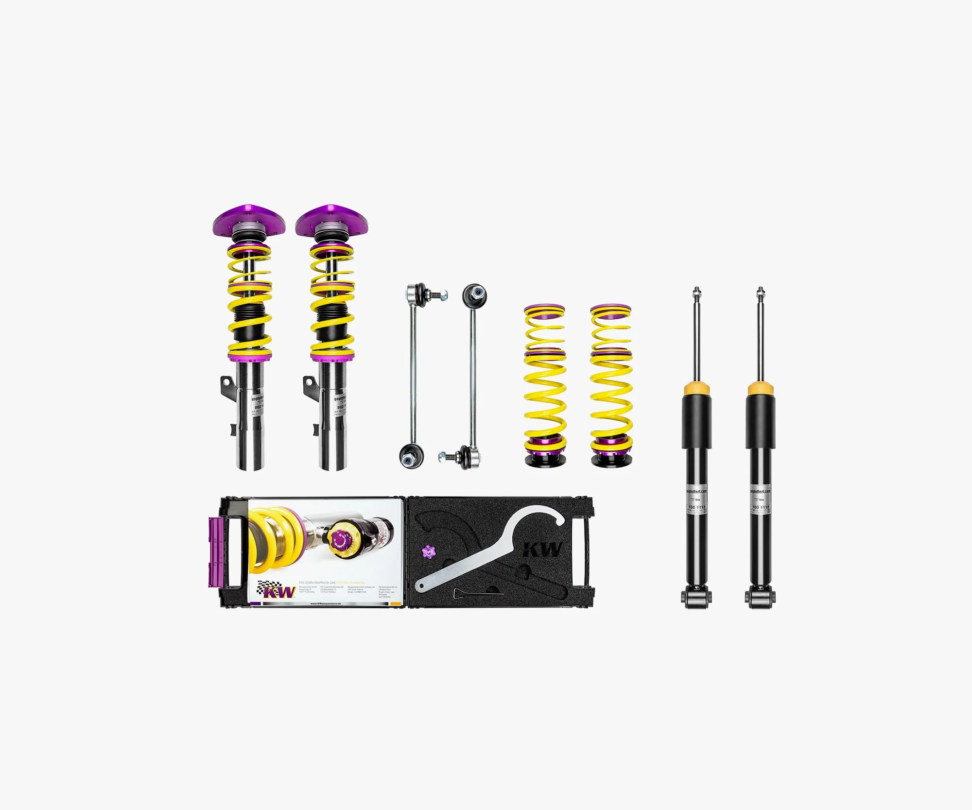 gepfeffert Gewindefahrwerk V1 Ø 55mm (tiefe Ausführung mit Sturzdomlager)