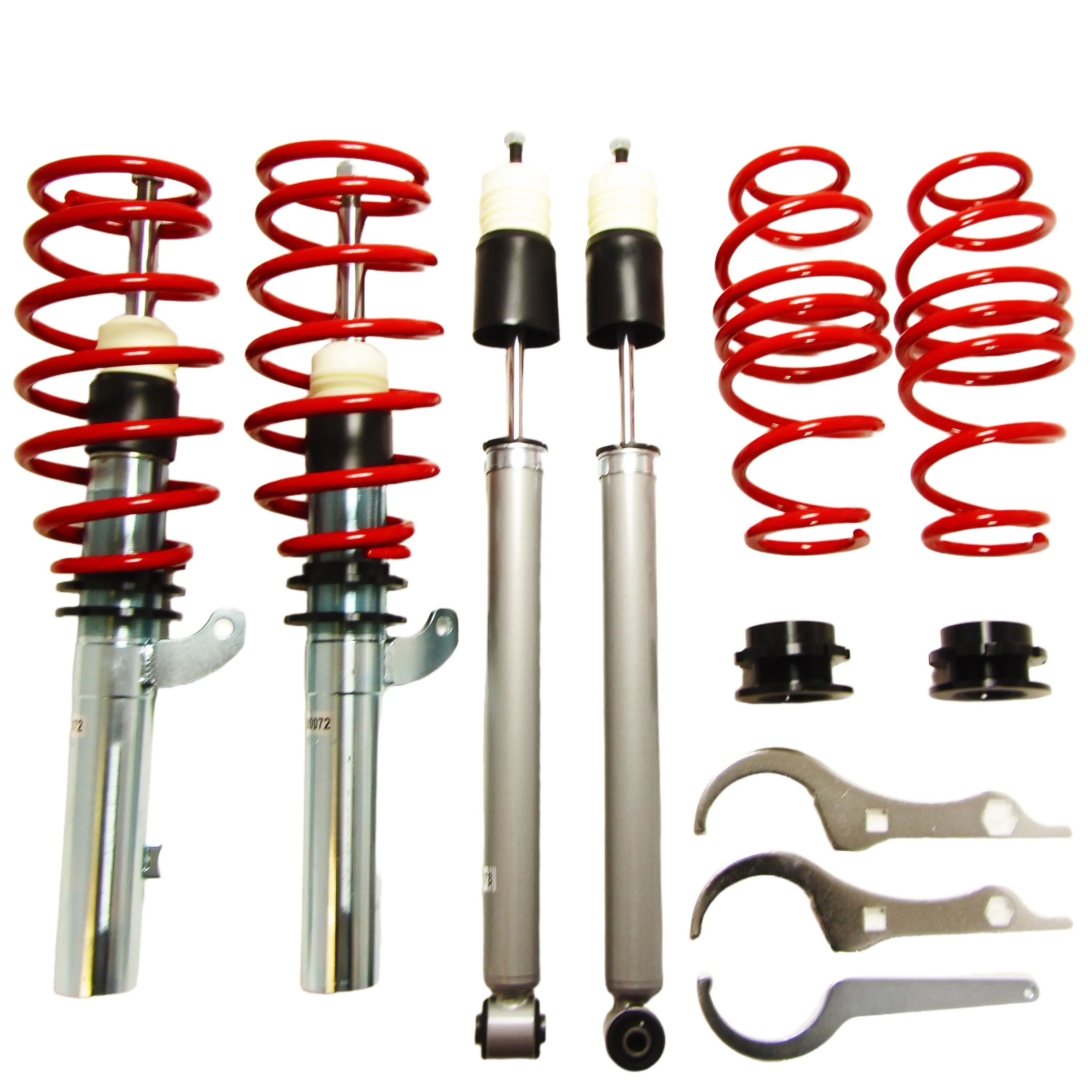 Redline Gewindefahrwerk passend für Audi A3 (8V) 1.2 TFSI, 1.4 TFSI, 1.6 TDI, 1.8 TFSI, 2.0 TDI ab Baujahr 2012 nur passend bei Fahrzeugen mit Verbundlenker