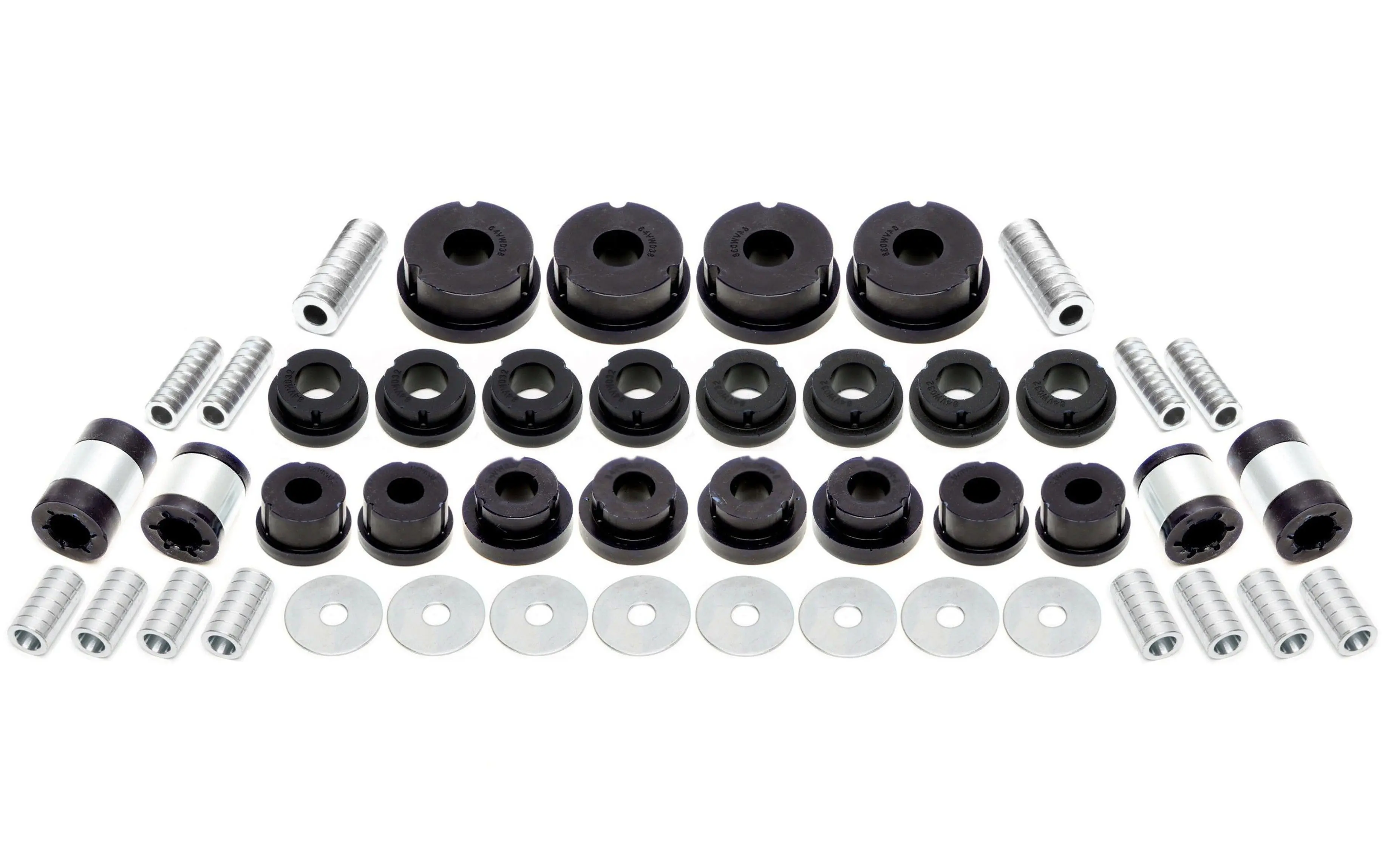 TA Technix PU-Buchsen Kit Hinterachse 46-teilig passend für Audi / Seat / Skoda / VW A3 / Q3 / TT / Leon / Altea / Toledo / Alhambra / Octvia / Superb / Yeti / Scirocco / Eos / Jetta / Golf / Touran / Tiguan / Passat / Sharan