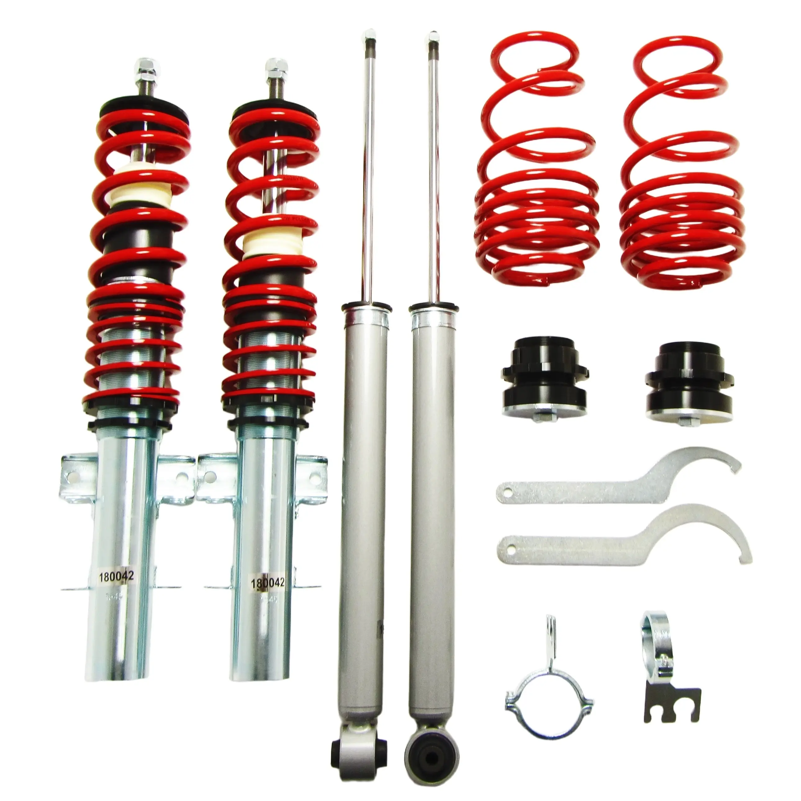 Redline Gewindefahrwerk passend für VW Polo Typ 6R 1.2, 1.4, 1.6, 1.4 TDi, 1.6TDi, ab Baujahr 2009-