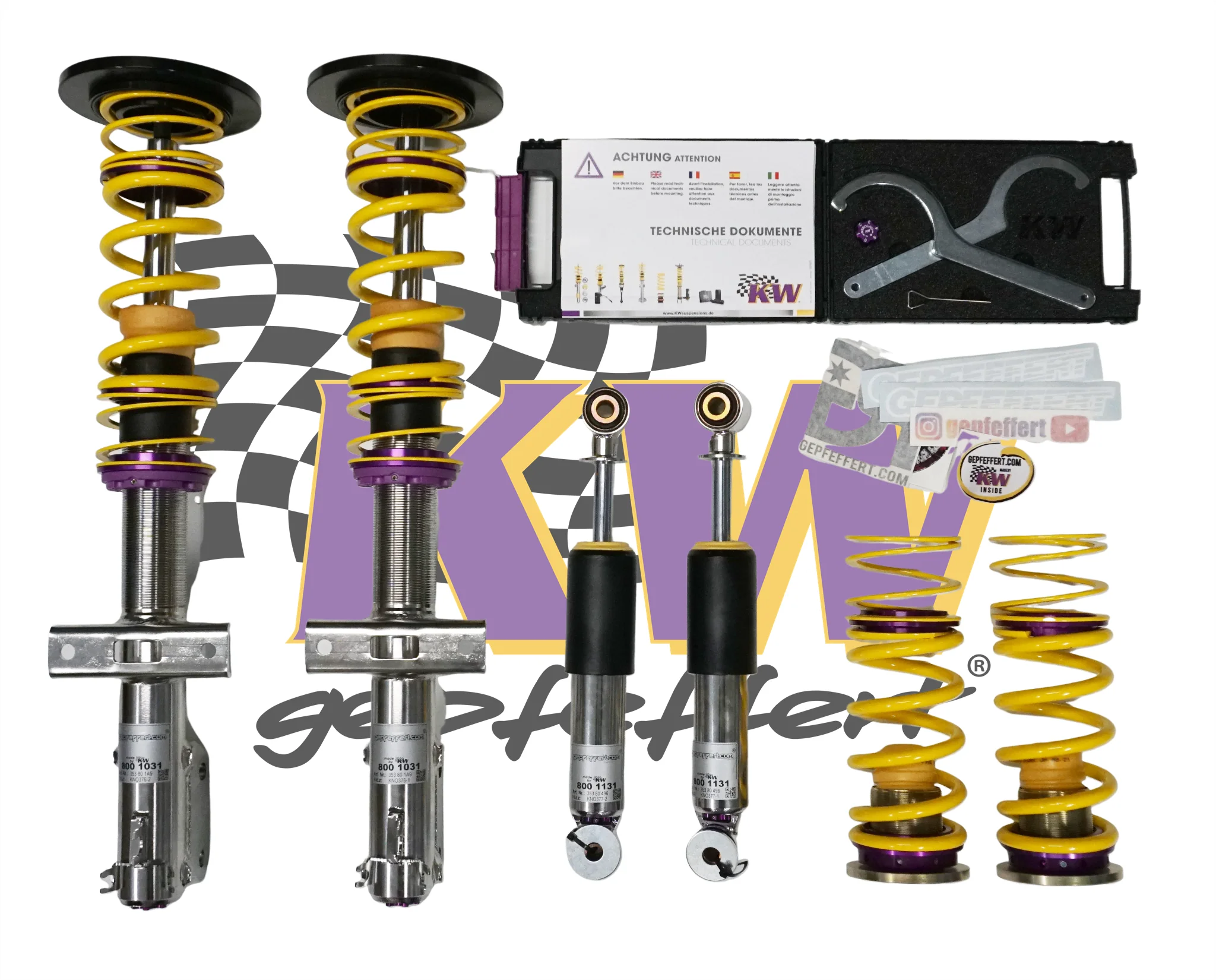 gepfeffert Gewindefahrwerk V3 INOX für BMW 3er (G20/G21)