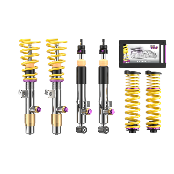 KW-Suspension Gewindefahrwerk V4 inkl. Stützlager (inkl. Stilllegung f. elektr. Dämpfer)