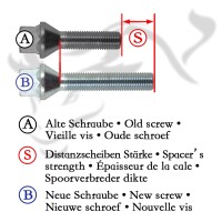 Spurverbreiterung Set 10mm inkl. Radschrauben passend für VW Lupo (6ES,6X,6E)