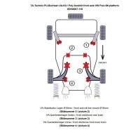 TA Technix PU-Buchsen Kit Vorderachse 10-teilig passend...