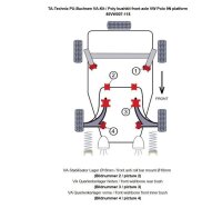 TA Technix PU-Buchsen Kit Vorderachse 10-teilig passend...