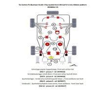TA Technix PU-Buchsen Kit Vorderachse 28-teilig passend...