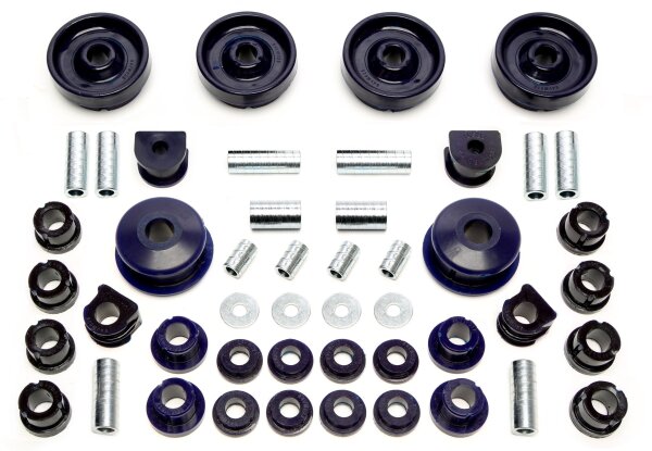 TA Technix PU-Buchsen Kit Vorder- /Hinterachse 48-teilig passend für Audi / Seat / Skoda / VW A3Q / Leon T4 / Octavia 4x4 / Bora 4-Motion / Golf IV 4-Motion