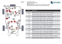 TA Technix PU-Buchsen Motorlagerung / - Getriebelagerung unten hinten passend für Audi/Seat/Skoda/VW A3 / TT / Leon / Toledo / Octavia / Bora / Golf IV-VI / Jetta III / New Beetle / Passat / Touran / Scirocco