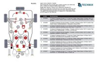 TA Technix PU-Buchsen Achslenkeraufnahme - Hinterachse passend für Audi/VW A3 Quattro/ TT Quattro / Bora / Golf IV / New Beetle