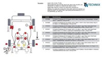 TA Technix PU-Buchsen Vorderachs - Stabilisator außen / - Aufnahmepunkt an der Koppelstange passend für Seat/VW Corrado / Golf II + III / Jetta II /  Lupo / Polo / Vento / Arosa / Cordoba / Ibiza II + III / Toledo I